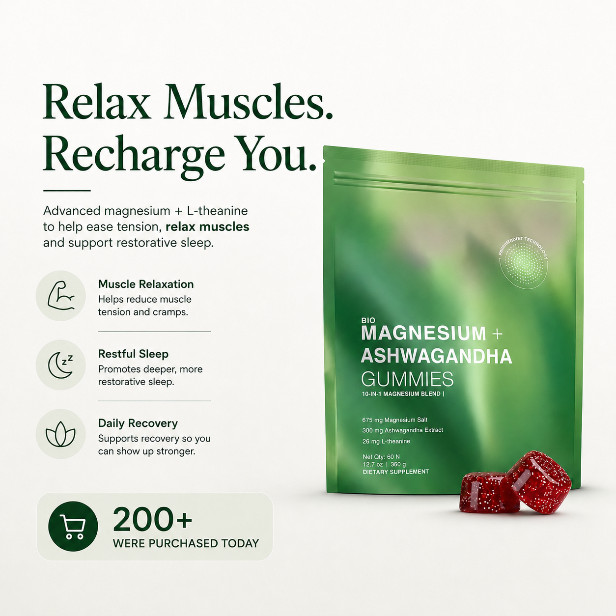 Ultra Absorption Micro-Bead Magnesium Gummies